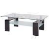 vidaXL-Table-Basse-Haute-Brillance-avec-Etagre-Infrieure-110x60x40cm-Noir-0 vidaXL Table Basse Haute Brillance avec Etagère Inférieure 110x60x40cm Noir