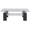 vidaXL-Table-Basse-Haute-Brillance-avec-Etagre-Infrieure-110x60x40cm-Noir-0-2 vidaXL Table Basse Haute Brillance avec Etagère Inférieure 110x60x40cm Noir