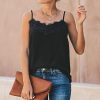 2019-t-Femmes-T-Shirt-dcontract-Caraco-Top-en-Mousseline-avec-pisse-Dentelle-et-Fine-Bretelle-Vest-Tank-Tops-T-Shirt-Camisole-Gilet-LONUPAZZ-0-0 2019 Été Femmes T-Shirt décontracté Caraco Top en Mousseline avec Épissée Dentelle et Fine Bretelle Vest Tank Tops T-Shirt Camisole Gilet LONUPAZZ