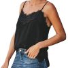 2019-t-Femmes-T-Shirt-dcontract-Caraco-Top-en-Mousseline-avec-pisse-Dentelle-et-Fine-Bretelle-Vest-Tank-Tops-T-Shirt-Camisole-Gilet-LONUPAZZ-0 2019 Été Femmes T-Shirt décontracté Caraco Top en Mousseline avec Épissée Dentelle et Fine Bretelle Vest Tank Tops T-Shirt Camisole Gilet LONUPAZZ