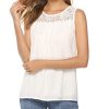 Abollria-Chemisier-Femme-Dentelle-Chic-Tunique-Haut-Femme-Manches-Longues-Tops-Blouse-Pull-Col-Rond-Fleuri-T-Shirt-en-Mousseline-0-0 Abollria Chemisier Femme Dentelle Chic Tunique Haut Femme Manches Longues Tops Blouse Pull Col Rond Fleuri T Shirt en Mousseline