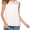 Abollria-Chemisier-Femme-Dentelle-Chic-Tunique-Haut-Femme-Manches-Longues-Tops-Blouse-Pull-Col-Rond-Fleuri-T-Shirt-en-Mousseline-0-1 Abollria Chemisier Femme Dentelle Chic Tunique Haut Femme Manches Longues Tops Blouse Pull Col Rond Fleuri T Shirt en Mousseline