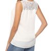 Abollria-Chemisier-Femme-Dentelle-Chic-Tunique-Haut-Femme-Manches-Longues-Tops-Blouse-Pull-Col-Rond-Fleuri-T-Shirt-en-Mousseline-0-3 Abollria Chemisier Femme Dentelle Chic Tunique Haut Femme Manches Longues Tops Blouse Pull Col Rond Fleuri T Shirt en Mousseline