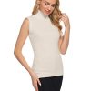 Abollria-Pull-Femme-Hiver-Col-Roul-Tricot-Chaud-sous-Pull-Col-Montant-Hauts-Femmes-Basique--sans-Manche-Chic--la-Mode-0-0 Abollria Pull Femme Hiver Col Roulé Tricot Chaud sous Pull Col Montant Hauts Femmes Basique à sans Manche Chic à la Mode