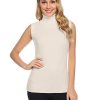 Abollria-Pull-Femme-Hiver-Col-Roul-Tricot-Chaud-sous-Pull-Col-Montant-Hauts-Femmes-Basique--sans-Manche-Chic--la-Mode-0 Abollria Pull Femme Hiver Col Roulé Tricot Chaud sous Pull Col Montant Hauts Femmes Basique à sans Manche Chic à la Mode