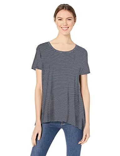 Amazon-Essentials-T-shirt-trapze--manches-courtes-et-col-rond-pour-femme-0 Amazon Essentials - T-shirt trapèze à manches courtes et col rond pour femme