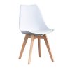 BesterStuhl-Ensemble-de-4-Chaises-de-Cuisine-Rembourres-en-Cuir-avec-Pitement-en-Cuir-Naturel-avec-Pieds-en-Bois-Tulipes-0-0 BesterStuhl Ensemble de 4 Chaises de Cuisine Rembourrées en Cuir avec Piètement en Cuir Naturel avec Pieds en Bois Tulipes