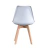 BesterStuhl-Ensemble-de-4-Chaises-de-Cuisine-Rembourres-en-Cuir-avec-Pitement-en-Cuir-Naturel-avec-Pieds-en-Bois-Tulipes-0-2 BesterStuhl Ensemble de 4 Chaises de Cuisine Rembourrées en Cuir avec Piètement en Cuir Naturel avec Pieds en Bois Tulipes
