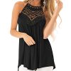 CNFIO-Dbardeur-Elgant-Femme-Cami-Dentelle-Sexy-Blouse-Casual-Mode-Shirt-Haut-Lche-sans-Manches-Col-Rond-Uni-Tank-Top-Dos-Nu-0 CNFIO Débardeur Elégant Femme Cami Dentelle Sexy Blouse Casual Mode Shirt Haut Lâche sans Manches Col Rond Uni Tank Top Dos Nu