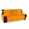 Canap-protge-canap-Vivy-matelass-plan-lisse-orange-3-places-assise-cm-170-0-1 Canapé protège-canapé Vivy matelassé plan lisse orange - 3 places assise cm. 170