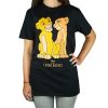 Disney-Le-Roi-Lion-Simba-et-Nala-FemmesDames-T-Shirt-Noir-0 Disney Le Roi Lion Simba et Nala Femmes/Dames T-Shirt Noir