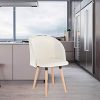 EUGAD 1 pièce Chaise de Salle à Manger rembourrée en Velours ou Tissu,Chaise pour Cuisine,e707