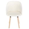 EUGAD 1 pièce Chaise de Salle à Manger rembourrée en Velours ou Tissu,Chaise pour Cuisine,e707