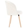 EUGAD 1 pièce Chaise de Salle à Manger rembourrée en Velours ou Tissu,Chaise pour Cuisine,e707