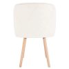 EUGAD 1 pièce Chaise de Salle à Manger rembourrée en Velours ou Tissu,Chaise pour Cuisine,e707