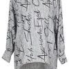 Emma & Giovanni - Haut/Tshirt Oversize imprmé Lettre Made in Italy - Femme