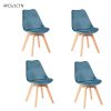 Fanilife-Chaise-de-Salle--Manger-Lot-de-4-Les-Cheveux-en-Velours-Wood-Jambe-Chaises-pour-Salle--Manger-0 Fanilife Chaise de Salle à Manger Lot de 4 Les Cheveux en Velours Wood Jambe Chaises pour Salle à Manger
