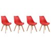 Happy-Garden-Lot-de-4-chaises-scandinaves-Nora-Rouge-avec-Coussin-0 Happy Garden Lot de 4 chaises scandinaves Nora Rouge avec Coussin