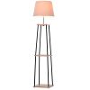 Homcom-Lampadaire-Design-Contemporain-dim-40L-x-40l-x-160H-cm-40-W-Max-3-tagres-intgres-Bois-Massif-Caoutchouc-mtal-Noir-Lin-Beige-0 Homcom Lampadaire Design Contemporain dim. 40L x 40l x 160H cm 40 W Max. 3 étagères intégrées Bois Massif Caoutchouc métal Noir Lin Beige