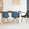 IDMarket-Lot-de-4-chaises-SARA-Bleu-Canard-pour-Salle--Manger-0-0 IDMarket - Lot de 4 chaises SARA Bleu Canard pour Salle à Manger