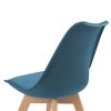 IDMarket-Lot-de-4-chaises-SARA-Bleu-Canard-pour-Salle--Manger-0-3 IDMarket - Lot de 4 chaises SARA Bleu Canard pour Salle à Manger