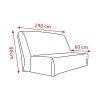JOJOR-Housse-de-Clic-Clac-140x200-MatelasseHousse-de-Canape-Angle-3-Places-Rouge-0-3 JOJOR Housse de Clic Clac 140x200 Matelassée,Housse de Canape Angle 3 Places Rouge