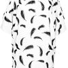 Jusfitsu-Sexy-Femme-Casual-paule-Plume-Manches-Courtes-T-Shirt-Tops-Chemise-0-2 Jusfitsu Sexy Femme Casual Épaule Plume Manches Courtes T-Shirt Tops Chemise