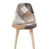 KAYELLES-Lot-de-2-chaises-Patchwork-scandinaves-NADA-Patchwork-Marron-0-1 KAYELLES Lot de 2 chaises Patchwork scandinaves, NADA (Patchwork Marron)