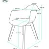 KAYELLES-Lot-de-2-chaises-scandinaves-Patchwork-Salle--Manger-Cuisine-NEDA-0-1 KAYELLES Lot de 2 chaises scandinaves Patchwork, Salle à Manger, Cuisine - NEDA