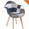 KAYELLES-Lot-de-2-chaises-scandinaves-Patchwork-Salle--Manger-Cuisine-NEDA-0 KAYELLES Lot de 2 chaises scandinaves Patchwork, Salle à Manger, Cuisine - NEDA