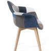 KAYELLES-Lot-de-2-chaises-scandinaves-Patchwork-Salle--Manger-Cuisine-NEDA-0-2 KAYELLES Lot de 2 chaises scandinaves Patchwork, Salle à Manger, Cuisine - NEDA