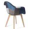KAYELLES-Lot-de-2-chaises-scandinaves-Patchwork-Salle--Manger-Cuisine-NEDA-0-3 KAYELLES Lot de 2 chaises scandinaves Patchwork, Salle à Manger, Cuisine - NEDA