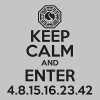 Keep Calm and Enter Dharma Initiative Lost Dark Women's T-Shirt