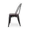 Kosmi-Lot-de-4-chaises-en-mtal-Noir-Mat-avec-Assise-en-Bois-Massif-fonc-pour-Une-dcoration-Style-Industriel-0-1 Kosmi - Lot de 4 chaises en métal Noir Mat avec Assise en Bois Massif foncé, pour Une décoration Style Industriel