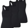 Lot-de-3-Dbardeurs-Femmes-Longs-Top-Tank-de-Sport-T-Shirt-Dcontract-sans-Manches-Elastique-0-0 Lot de 3 Débardeurs Femmes Longs Top Tank de Sport T-Shirt Décontracté sans Manches Elastique