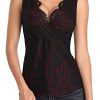 MISS-MOLY-Dbardeur-Dentelle-Femme-Chemise-Haut-Sexy-Chic-sans-Chemisier-Manches--Col-V-Profond-Tank-Top-0 MISS MOLY Débardeur Dentelle Femme Chemise Haut Sexy Chic sans Chemisier Manches à Col V Profond Tank Top