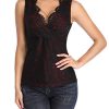 MISS-MOLY-Dbardeur-Dentelle-Femme-Chemise-Haut-Sexy-Chic-sans-Chemisier-Manches--Col-V-Profond-Tank-Top-0-2 MISS MOLY Débardeur Dentelle Femme Chemise Haut Sexy Chic sans Chemisier Manches à Col V Profond Tank Top