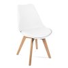 Mc-Haus-Lena-Lot-de-4-Chaises-retro-blanches-rembourres-design-nordic-tulip-0-0 Mc Haus Lena - Lot de 4 Chaises retro blanches rembourrées, design nordic tulip