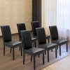 Miadomodo-Chaises-de-Salle--Manger-en-Simili-Cuir-et-Bois-Couleur-NoirMarron-et-Set-246-au-Choix-avec-Dossier-Haut-Meuble-de-Salon-Restaurant-Cuisine-Dner-0-0 Miadomodo Chaises de Salle à Manger - en Simili Cuir et Bois, Couleur (Noir/Marron) et Set (2/4/6) au Choix, avec Dossier Haut - Meuble de Salon, Restaurant, Cuisine, Dîner