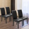 Miadomodo-Chaises-de-Salle--Manger-en-Simili-Cuir-et-Bois-Couleur-NoirMarron-et-Set-246-au-Choix-avec-Dossier-Haut-Meuble-de-Salon-Restaurant-Cuisine-Dner-0-2 Miadomodo Chaises de Salle à Manger - en Simili Cuir et Bois, Couleur (Noir/Marron) et Set (2/4/6) au Choix, avec Dossier Haut - Meuble de Salon, Restaurant, Cuisine, Dîner