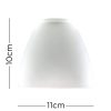 MiniSun-LOT-de-3-Globes-en-Verre-CLOCHE-Verrerie-Givr-Globes-en-Verre-de-remplacement-0-0 MiniSun LOT de 3 - Globes en Verre. CLOCHE. Verrerie Givré. Globes en Verre de remplacement