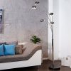 Rtro-Lampe-sur-pied-FINGERS-argent-avec-pied-noir-lounge-lampadaire-0 Rétro Lampe sur pied "FINGERS" | argent, avec pied noir | lounge lampadaire