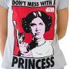 Star Wars - Princesse Leia T-Shirt à Manches Courtes - Femme