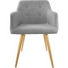 TecTake-402981-Chaise-de-Salle--Manger-Confort-Fauteuil-de-Salon-Rembourr-au-Design-Scandinave-55-cm-x-54-cm-x-825-cm-Gris-0-0 TecTake 402981 - Chaise de Salle à Manger Confort, Fauteuil de Salon Rembourré au Design Scandinave 55 cm x 54 cm x 82,5 cm Gris
