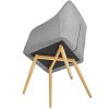 TecTake-402981-Chaise-de-Salle--Manger-Confort-Fauteuil-de-Salon-Rembourr-au-Design-Scandinave-55-cm-x-54-cm-x-825-cm-Gris-0-2 TecTake 402981 - Chaise de Salle à Manger Confort, Fauteuil de Salon Rembourré au Design Scandinave 55 cm x 54 cm x 82,5 cm Gris