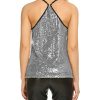 UNibelle Débardeur Paillettes Femme sans Manche Haut Femme Chic Tops Tee-Shirt Casual S-XXL