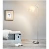 Umi. by Amazon Lampe sur pied, abat-jour en tissu, incurvée, beige, 161,29 cm
