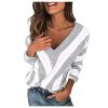 VJGOAL-T-Shirts-Tricot-T-Shirts--Manches-Longues-Femme-Col-V-0-0 VJGOAL T-Shirts, Tricot T-Shirts à Manches Longues Femme, Col V
