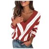 VJGOAL-T-Shirts-Tricot-T-Shirts--Manches-Longues-Femme-Col-V-0-1 VJGOAL T-Shirts, Tricot T-Shirts à Manches Longues Femme, Col V