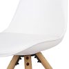 WV-LeisureMaster-Lot-de-4-Rtro-Chaise--Manger-en-Tulipe-avec-Jambes-de-Bois-Rembourres-et-Naturelles-0-2 WV LeisureMaster Lot de 4 Rétro Chaise à Manger en Tulipe avec Jambes de Bois Rembourrées et Naturelles